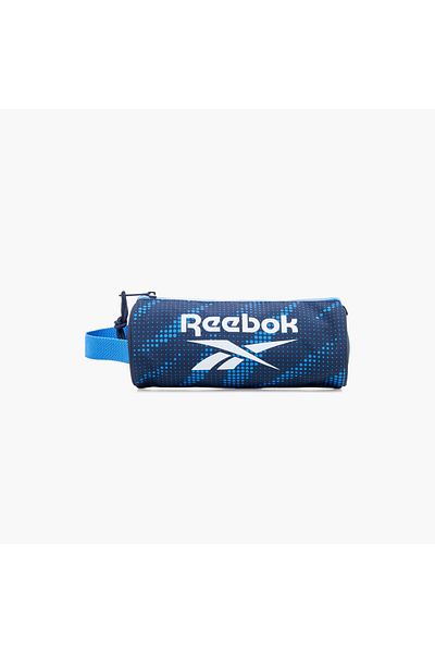 Reebok Logo Print Pencil Pouch with Zip Closure