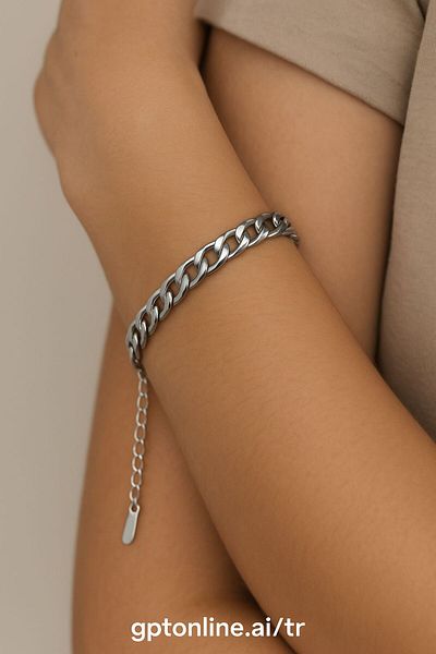 BY YASİN TOPÇU Classic Chain Model Steel Bracelet