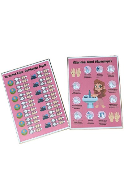 HOBİREYON Çocuklar İçin El Yıkama Talimatı (Kız)- Alışkanlık Takibi
