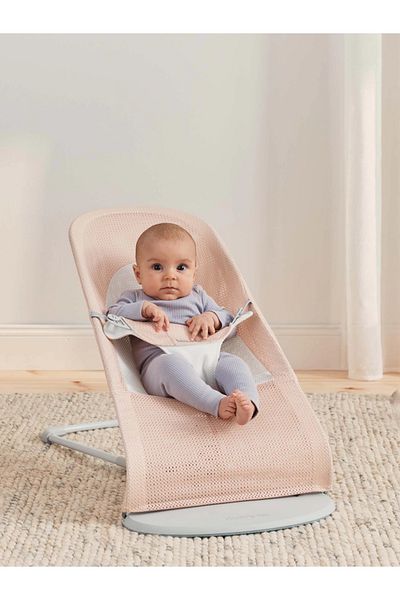 BabyBjörn BabyBjorn Balance Soft Mesh Baby Rocker, Pearly Pink/White