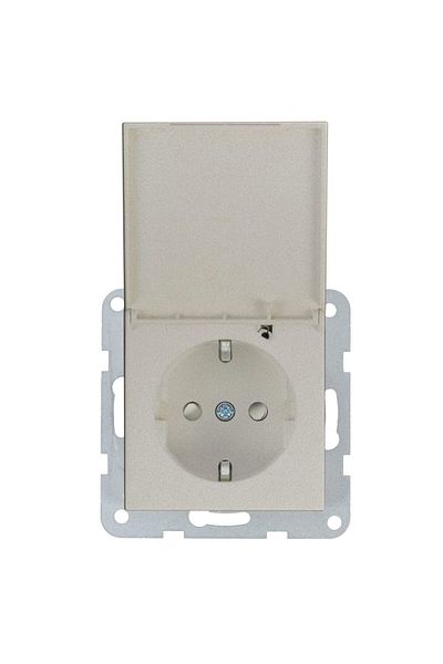 PANASONIC Schuko Socket Mechanism with Protective Cover Karre Plus 55 Bronze