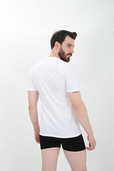 CNT Men's 3-Piece White Crew Neck Combed Cotton Undershirt