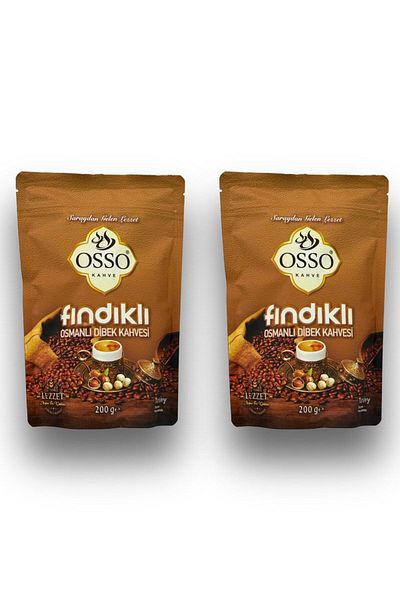 Osso 2 Pack Hazelnut Ottoman Dibek Coffee (2X200=400Gr)