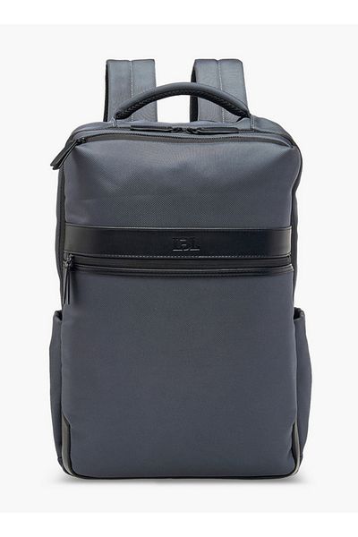 LBL by Shoexpress Men Solid Backpack with Adjustable Straps and Zip Closure - 10x31x43 cm