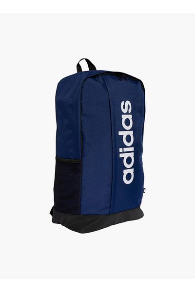 adidas Logo Print School Backpack with Adjustable Straps and Zip Closure