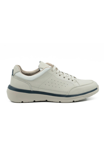 Tuna Genuine Leather Beige Casual Sports Men's Shoes - Eva Sole 242010