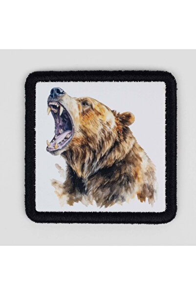 Braver Collection Braver Ayı v3 Desenli Beyaz Patch