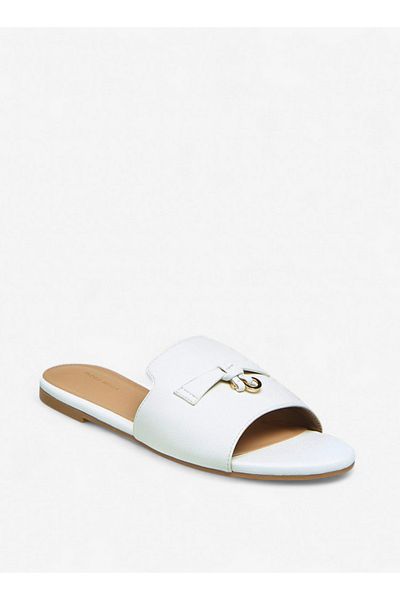 Flora Bella by Shoexpress Women Lock Accent Slip-On Sandals
