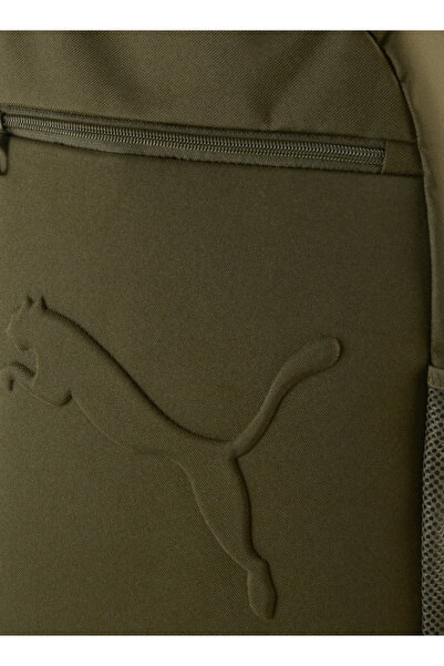 Puma Logo Embossed School Backpack with Adjustable Shoulder Straps and Zip Closure