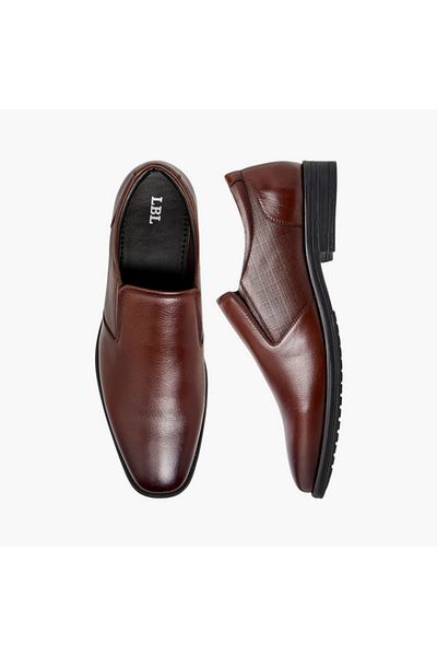 LBL by Shoexpress Textured Slip-On Loafers