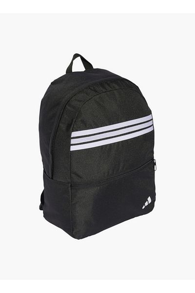 adidas Logo Print School Backpack with Adjustable Straps and Zip Closure