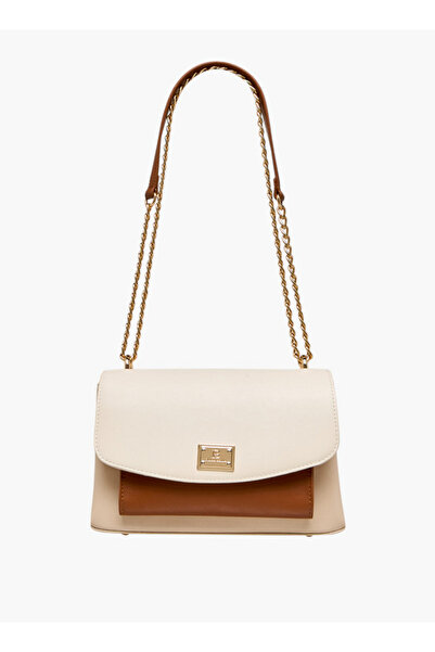 Flora Bella by Shoexpress Women Solid Crossbody Bag with Chain Strap and Flap Closure - W 7.5 x H 16 x D 23.5 cm