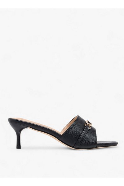 Flora Bella by Shoexpress Women Metal Accent Slip-On Sandals with Stiletto Heels