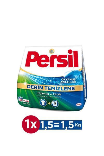 Persil Okyanus Ferahlığı Derin Temizleme 1,5 kg Toz Çamaşır Deterjanı Hijyeni...