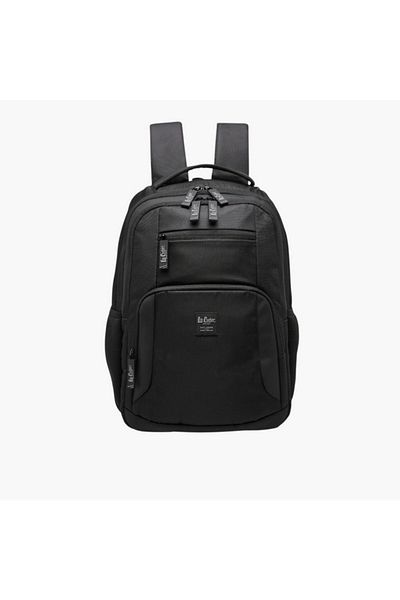 Lee Cooper Textured Backpack with Adjustable Shoulder Straps - 17x31x44 cm