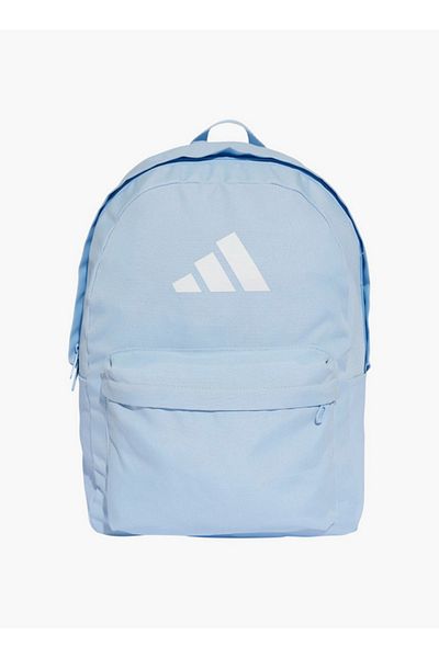 adidas Logo Print School Backpack with Adjustable Straps and Zip Closure