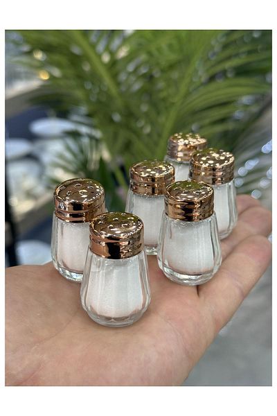 Doğudeko Mini Round 6-Piece Salt Shaker Bronze