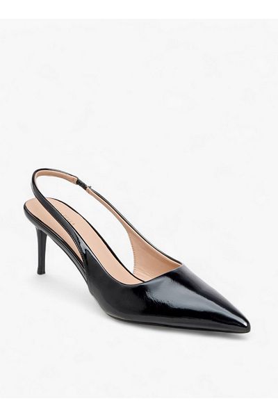 Flora Bella by Shoexpress Women Textured Slingback Shoes with Stiletto Heels