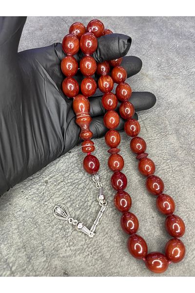 Mos Tespih Large Size High End Clamping Amber Prayer Beads