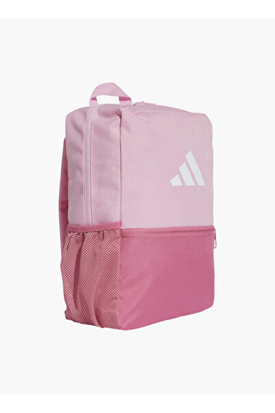 adidas Girls Logo Print School Backpack with Adjustable Straps and Zip Closure - W 30 x H 43 x D 14 cm