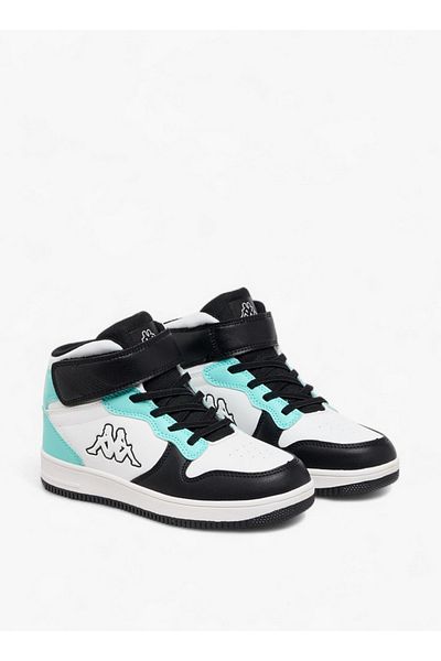 Kappa Girls Kids' Colourblock High-Top Sneakers with Hook and Loop Closure