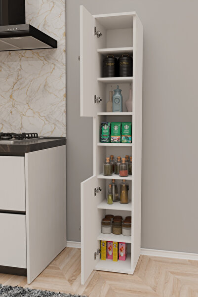 Remaks EFES Mutfak Dolabı Mutfak Rafı Çok Amaçlı Dolap-BEYAZ