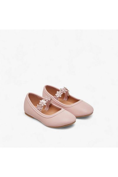 Flora Bella by Shoexpress Floral Accent Ballerina Shoes with Elasticated Strap