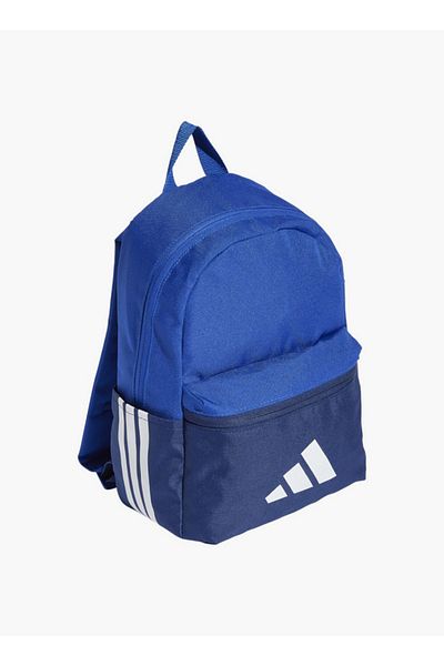 adidas Logo Print School Backpack with Adjustable Straps and Zip Closure