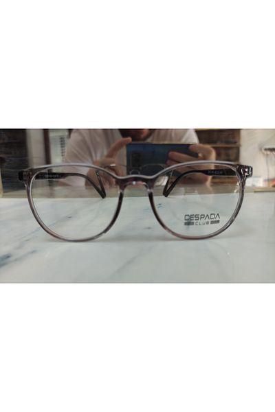 despada club Despada Dsc 366 C3 48Ekt Unisex Blue Light Protection Screen Glasses (Transparent Gray/Black Handle)