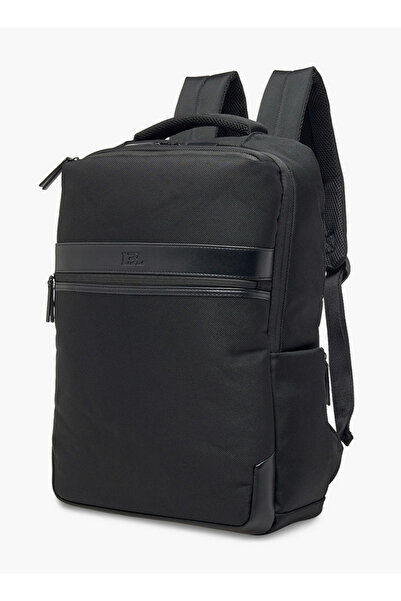 LBL by Shoexpress Men Solid Backpack with Adjustable Straps and Zip Closure - 10x31x43 cm