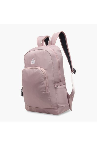 Oaklan by Shoexpress Logo Print School Backpack with Zip Closure and Pouch - 32x13x45 cm