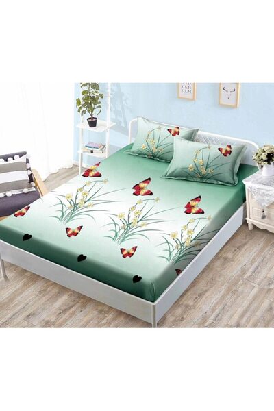 OEM Bed Sheet and Pillowcases Set, Finet, 3 Pieces, 2 People, 180x200cm, Multicolor