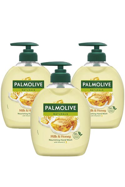 Palmolive Naturals Milk&Honey liquid soap, 300 ml x3 PCS