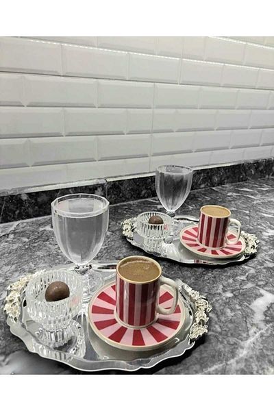 Elk Home Stainless Steel 2 Pcs Oval Silver Handle Service Presentation Table