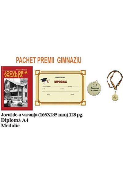 Editura Europontic Pachet premii pentru gimnaziu, varianta 2 (Jocul d