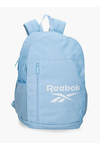 Reebok Logo Print School Backpack with Adjustable Straps and Zip Closure - 38x19x43 cm