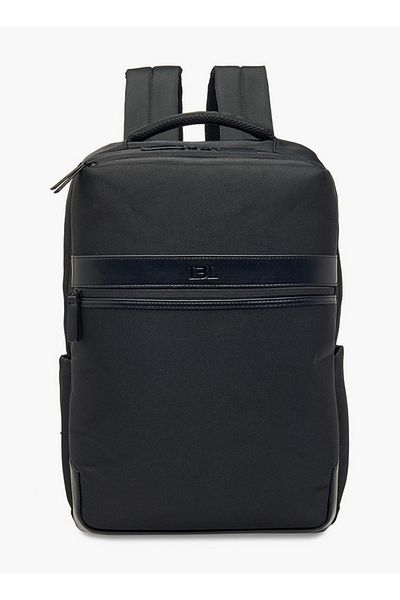 LBL by Shoexpress Men Solid Backpack with Adjustable Straps and Zip Closure - 10x31x43 cm