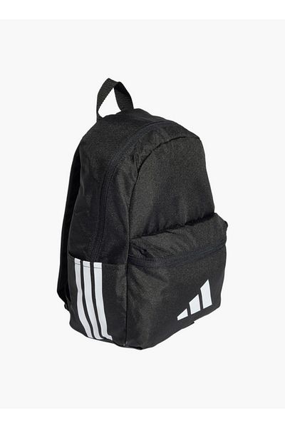adidas Logo Print School Backpack with Adjustable Straps and Zip Closure