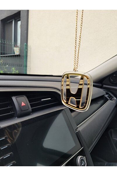 rosfloa rf Pleksi Gold Zincir Askılı Dikiz Aynası Süsü Şık Hediyelik Araç Mar...