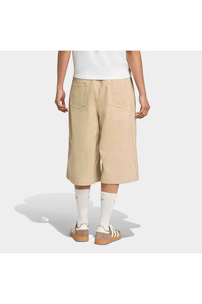 adidas Γυναικείο μπεζ τζιν σορτς Firebird Utility (JX8762)