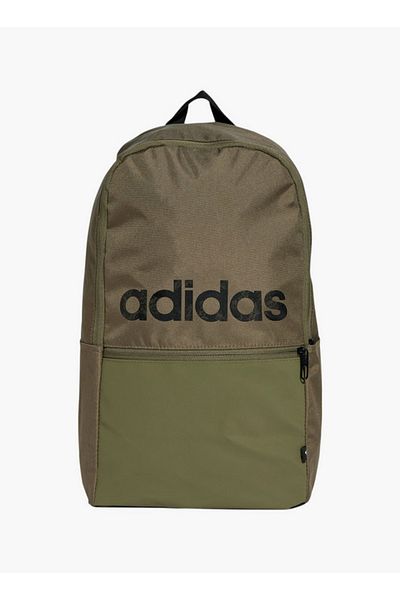 adidas Logo Print School Backpack with Adjustable Straps and Zip Closure