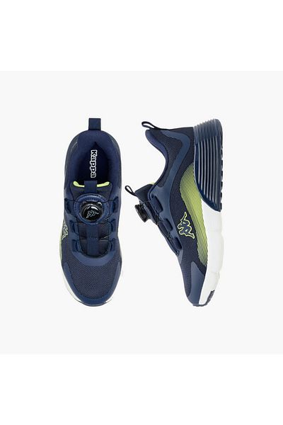 Kappa Boys' Logo Print Sports Shoes with Rotating Buckle Closure