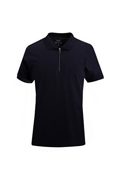 Uki LACİVERT Comfort Fit Polo Yaka Pike T-Shirt