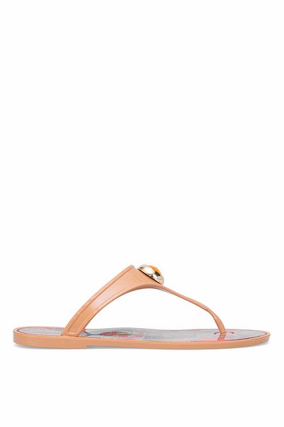 Ayakkabı Fuarı Elite Kdrj9003-2 Women's Flip Flops Tan