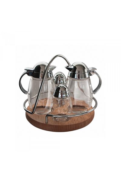 Raki Oliviera GEMMY 4 pieces with wooden stand 100 ml MN010611