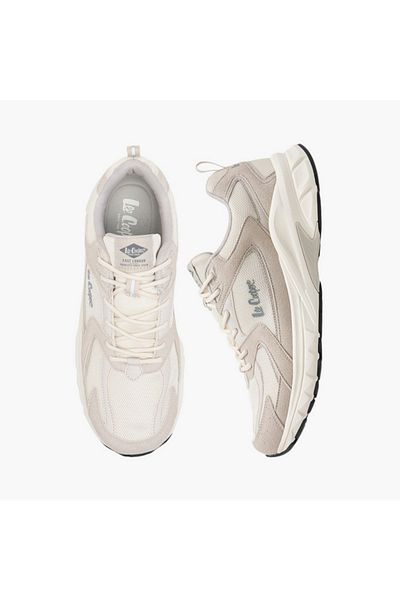 Lee Cooper Men's Panelled Lace-Up Sports Shoes with Pull Tab