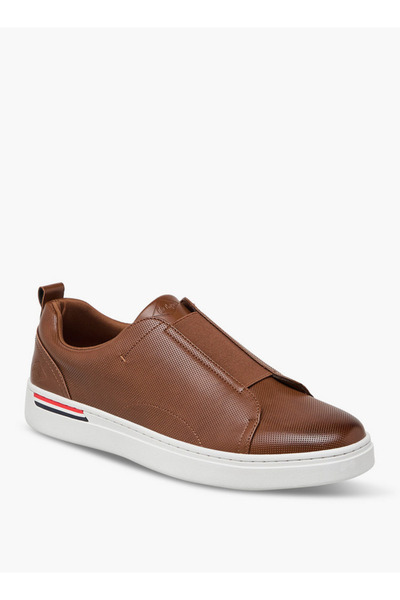 Lee Cooper Men's Solid Slip-On Loafers with Pull Tabs