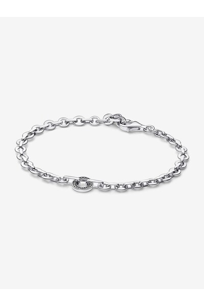 Pandora Signature Pavé Kalın Zincirli Bileklik 925 ayar gümüş