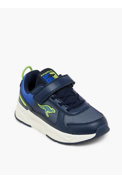 Kangaroos Boys' Panelled Sports Shoes with Hook and Loop Closure