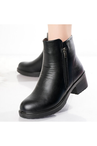 Botinelli Ghete de damă negre cu căptușeală din piele ecologică Marvela, mări...